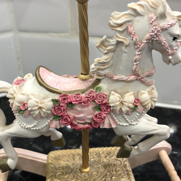 Rocking Horse San Francisco Music Company Heart Red Rose Vintage - Picture 4 of 8